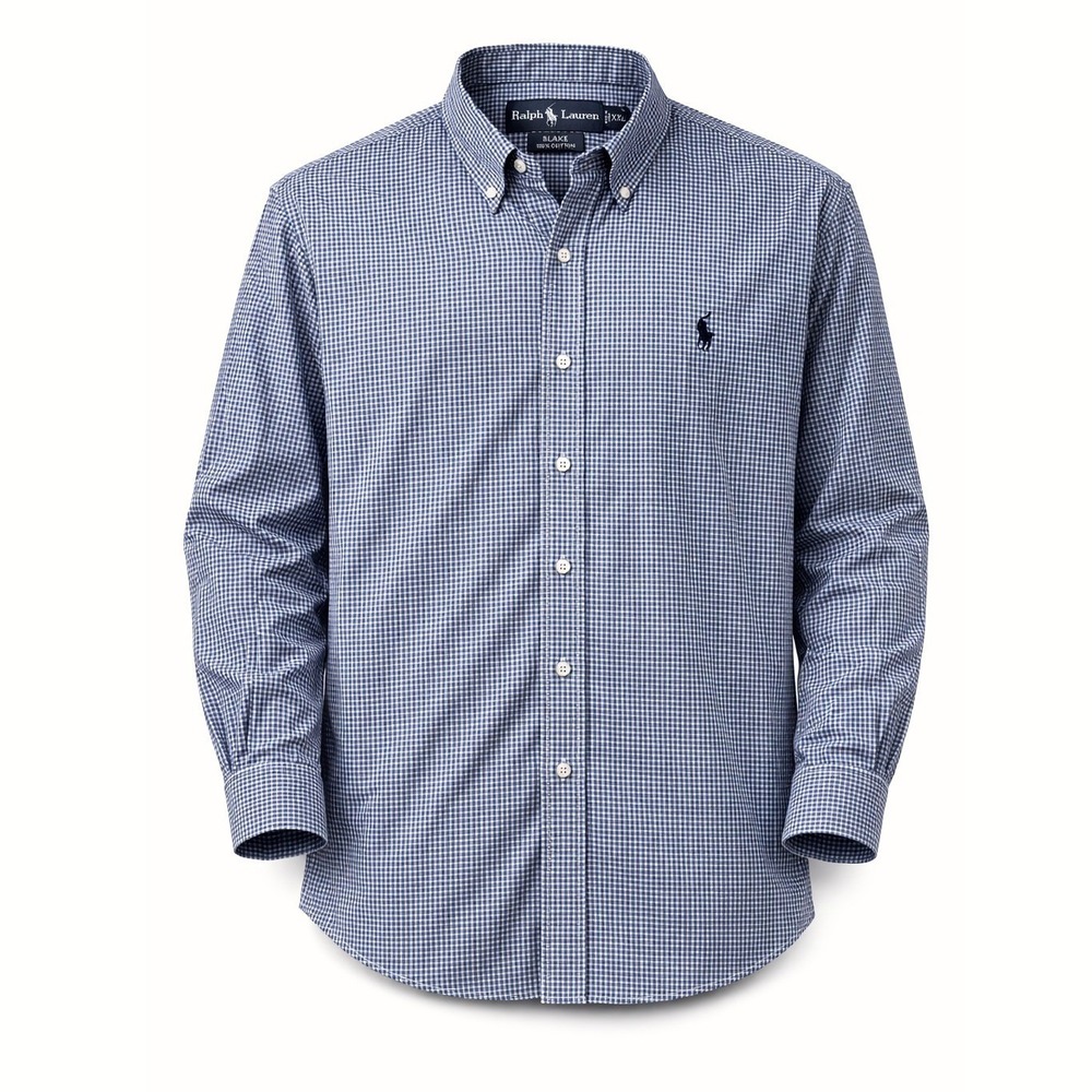 Ralph Lauren Mens‎ Gingham Check Blake Shirt 100% Cotton Office Casual XXL